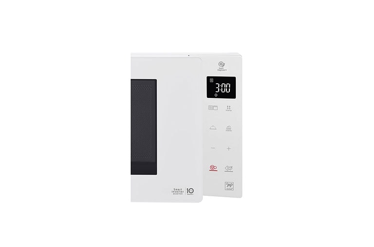 LG Microonde 25 litri, potenza 1000W | Cottura a vapore, Smart Inverter, Bianco, MH6535GDH