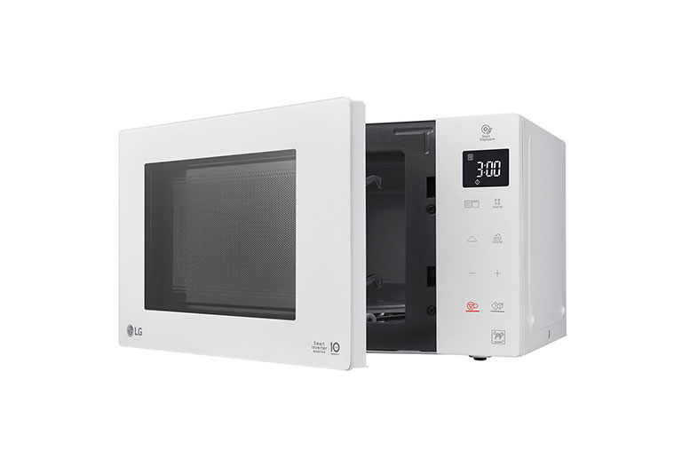 LG Microonde 25 litri, potenza 1000W | Cottura a vapore, Smart Inverter, Bianco, MH6535GDH