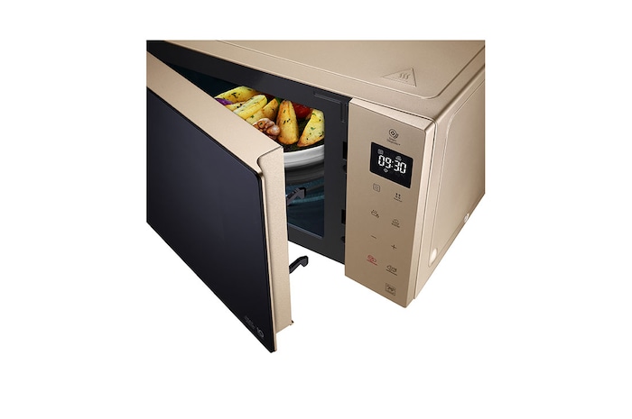 LG Microonde NeoChef 25 litri, potenza 1000W | Grill, Scongelamento, Lievitazione, Ricette, Smart Inverter | Ash Blonde, MH6535GISA