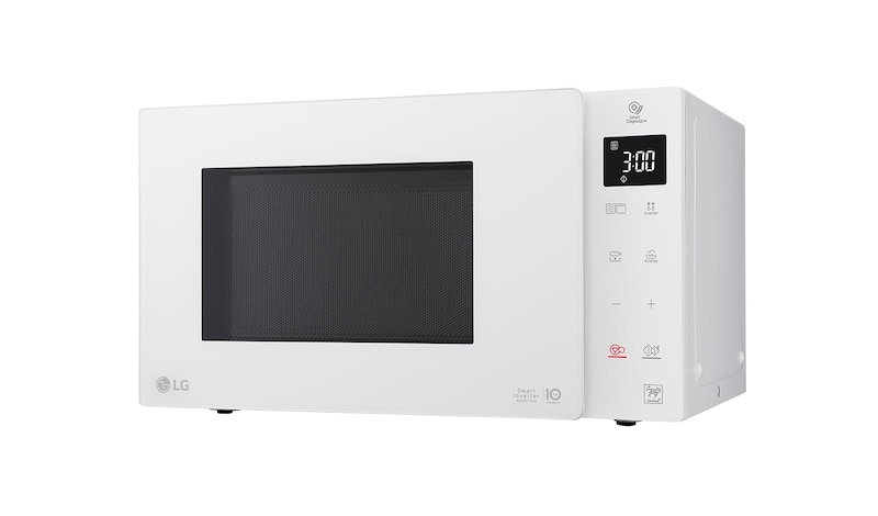 LG Microonde 25 litri, potenza 1000W | Grill e Frittura leggera, Smart Inverter, Bianco, MH6535GPH
