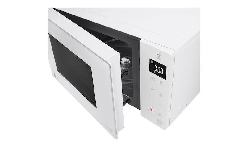 LG Microonde 25 litri, potenza 1000W | Grill e Frittura leggera, Smart Inverter, Bianco, MH6535GPH