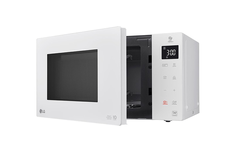 LG Microonde 25 litri, potenza 1000W | Grill e Frittura leggera, Smart Inverter, Bianco, MH6535GPH
