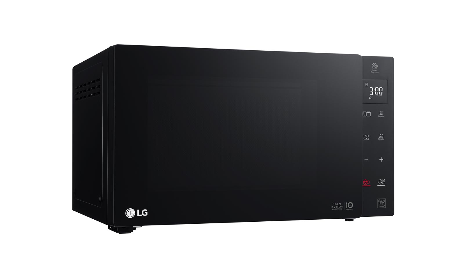 LG Microonde 25 litri, potenza 1000W | Grill e Frittura leggera, Smart Inverter, Nero, MH6535GPS