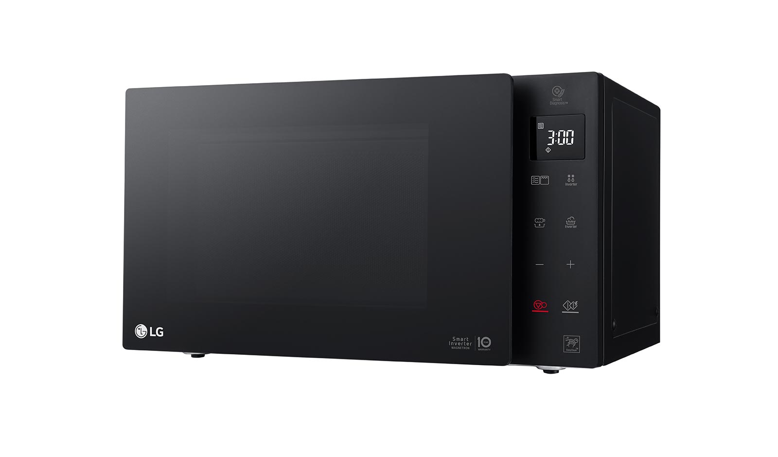 LG Microonde 25 litri, potenza 1000W | Grill e Frittura leggera, Smart Inverter, Nero, MH6535GPS