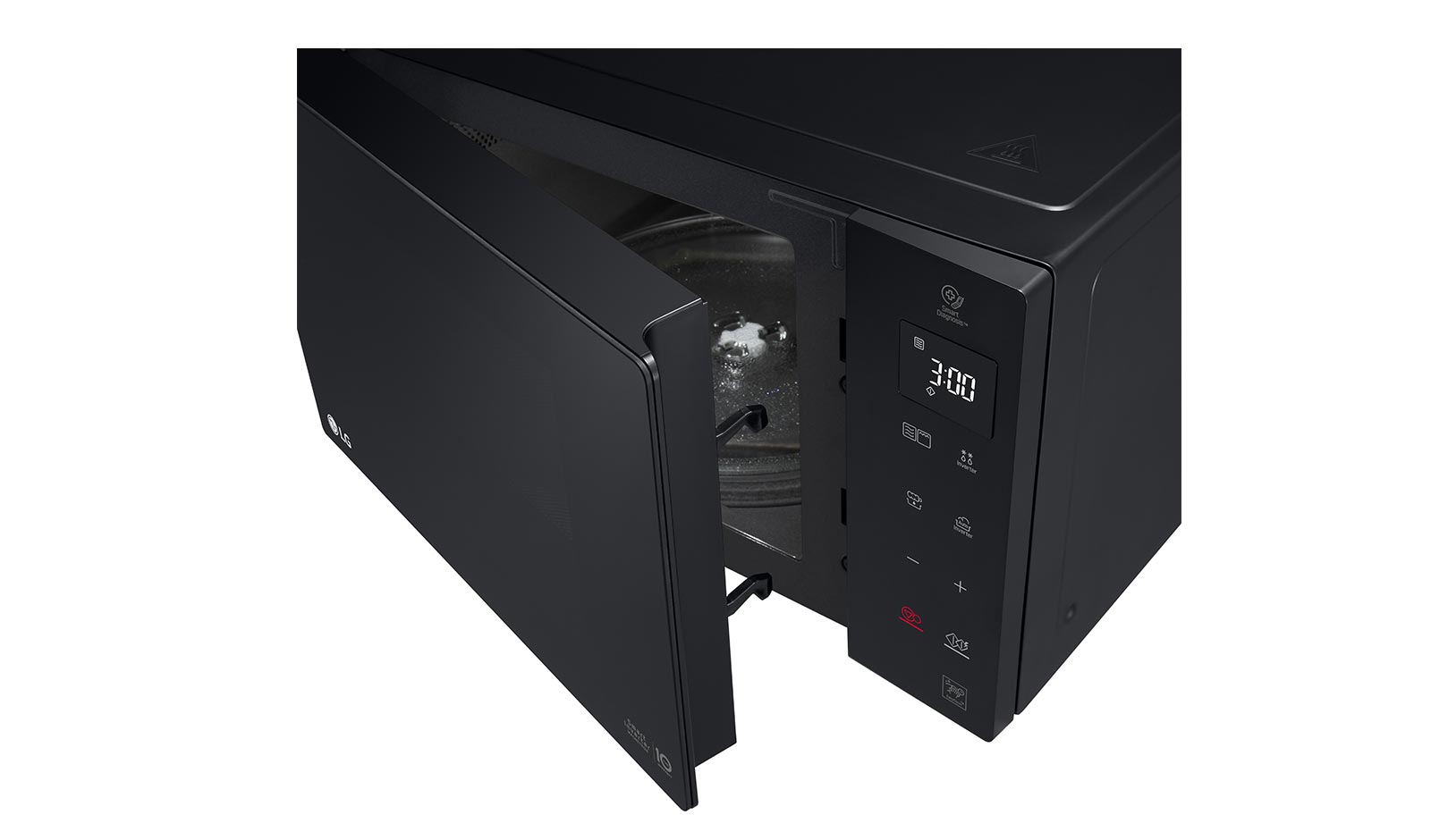 LG Microonde 25 litri, potenza 1000W | Grill e Frittura leggera, Smart Inverter, Nero, MH6535GPS