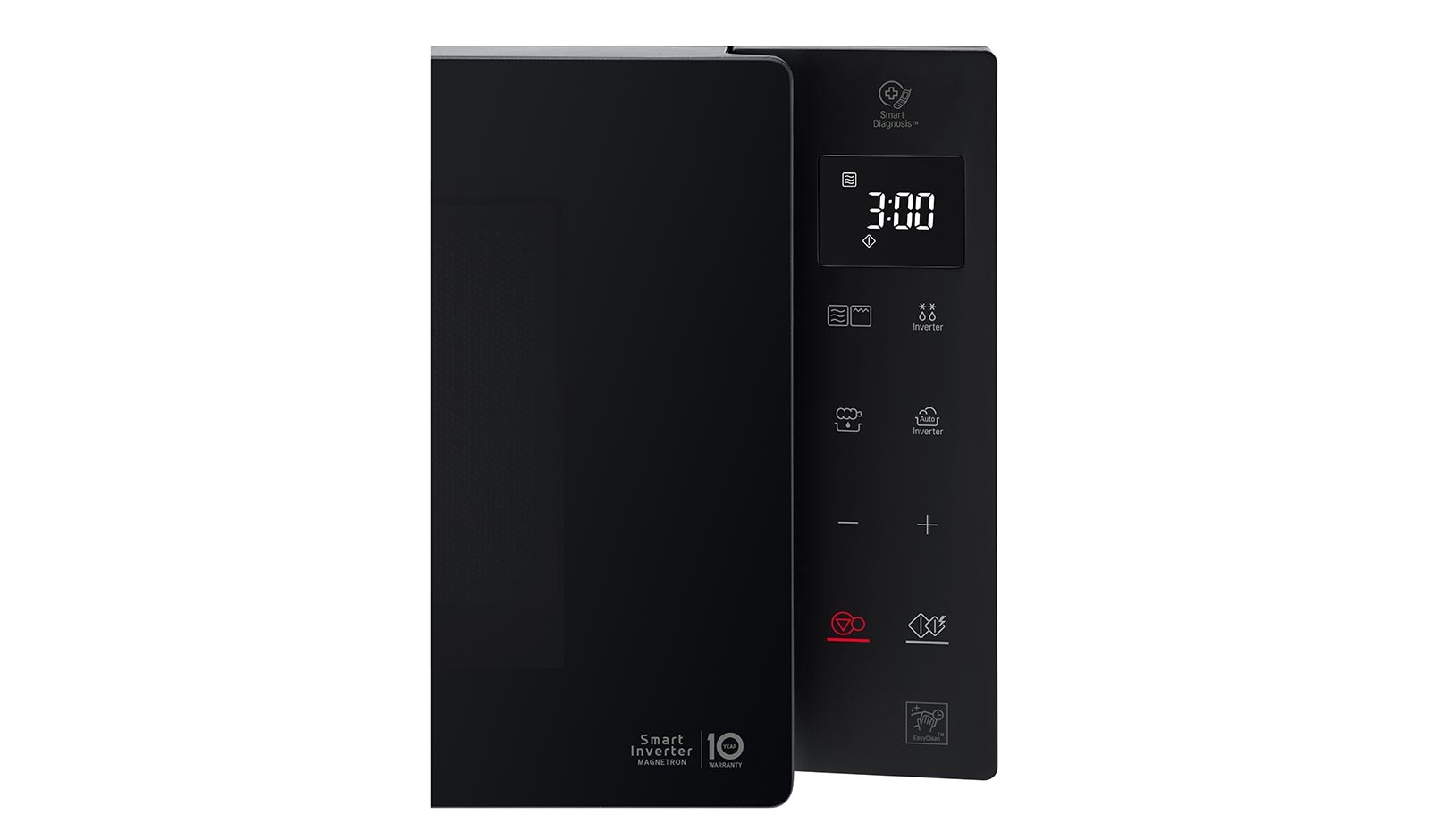 LG Microonde 25 litri, potenza 1000W | Grill e Frittura leggera, Smart Inverter, Nero, MH6535GPS