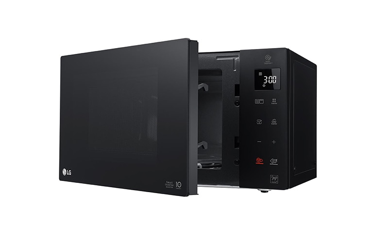 LG Microonde 25 litri, potenza 1000W | Grill e Frittura leggera, Smart Inverter, Nero, MH6535GPS