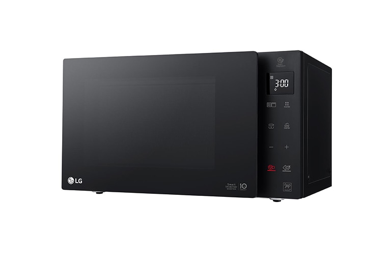 LG Microonde 25 litri, potenza 1000W | Grill e Frittura leggera, Smart Inverter, Nero, MH6535GPS