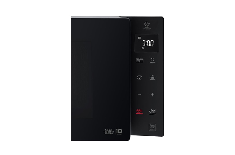 LG Microonde 25 litri, potenza 1000W | Grill e Frittura leggera, Smart Inverter, Nero, MH6535GPS