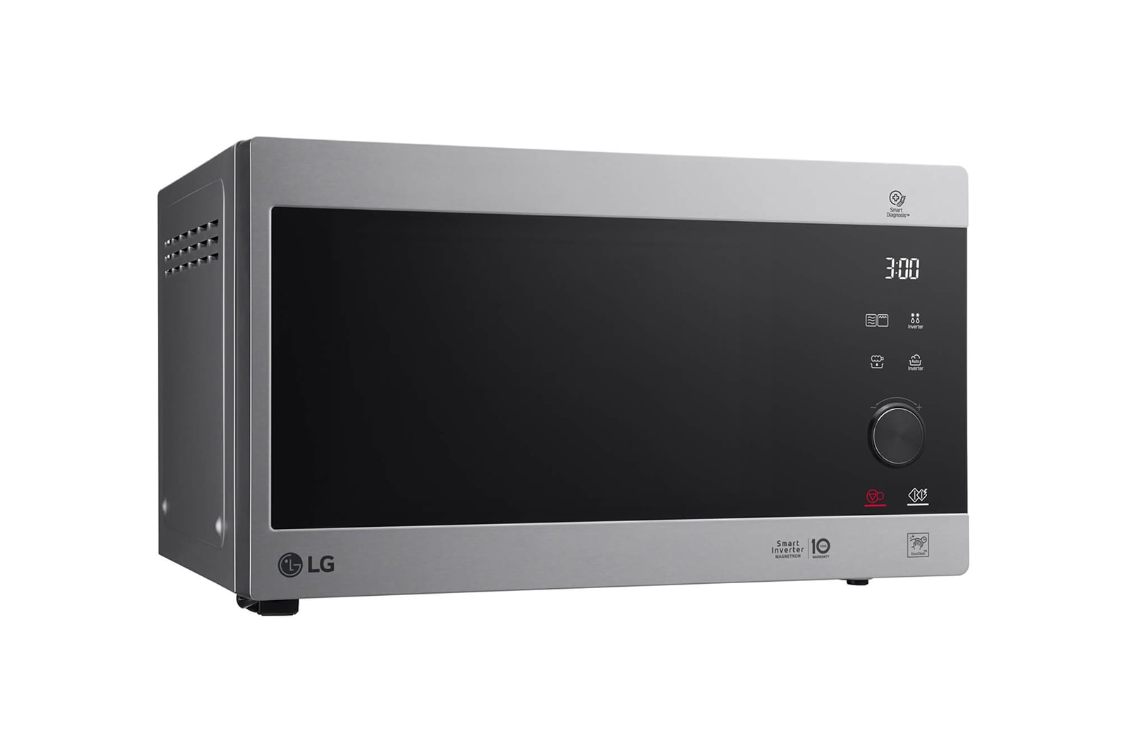 LG microonde Smart Inverter Grill 25 litri Potenza 1150W Colore Inox, MH6565CPS