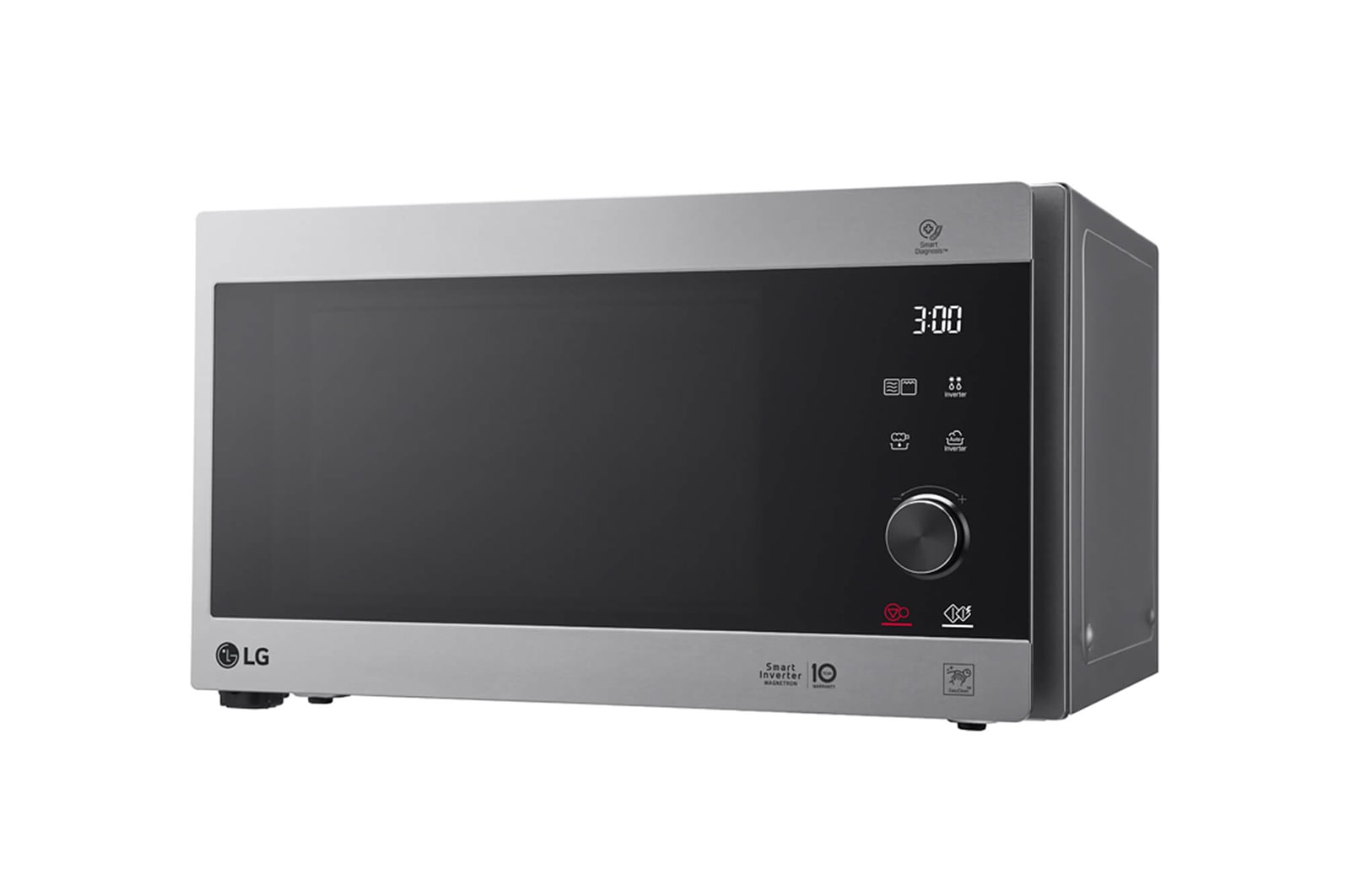 LG microonde Smart Inverter Grill 25 litri Potenza 1150W Colore Inox, MH6565CPS