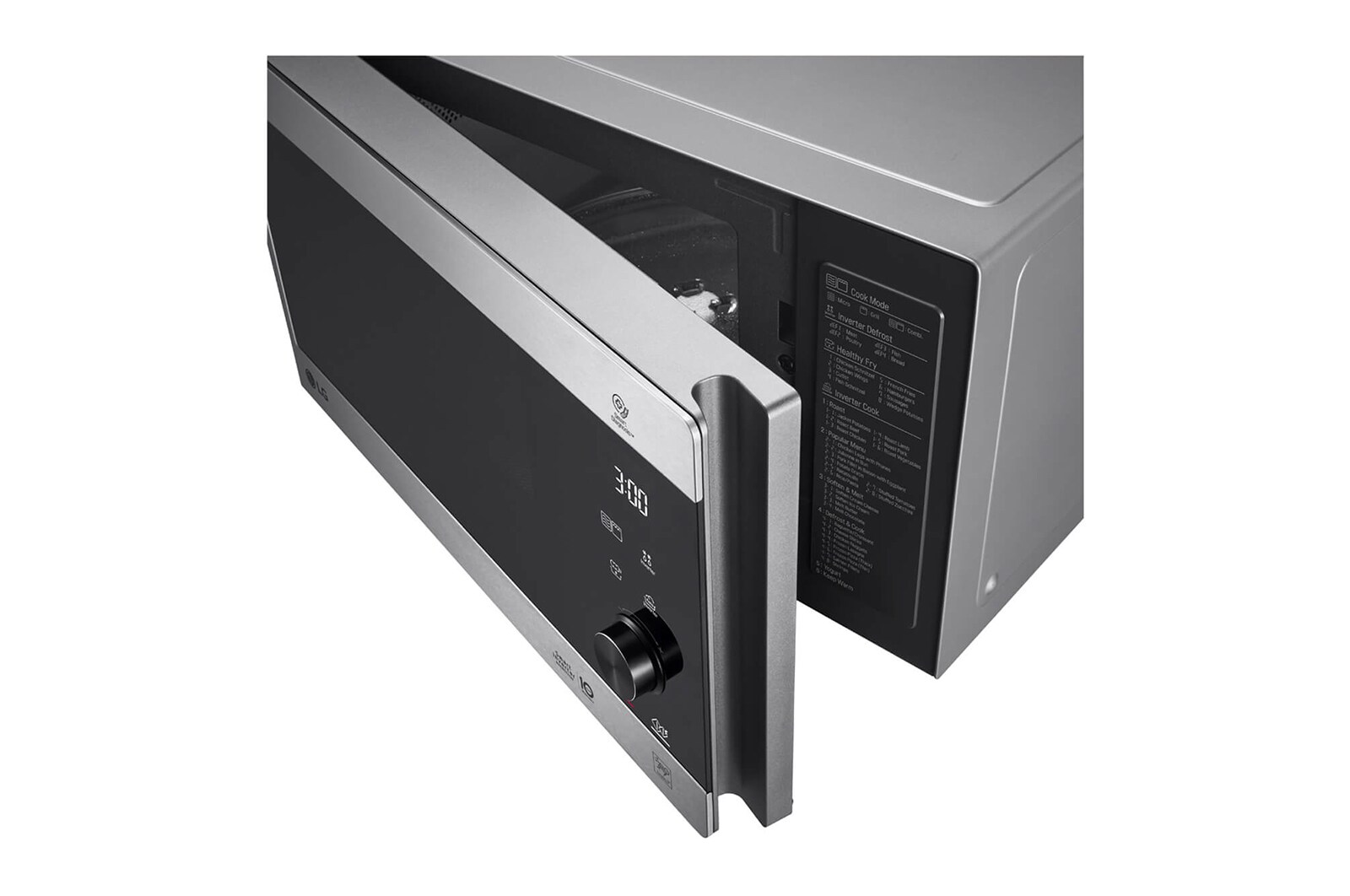 LG microonde Smart Inverter Grill 25 litri Potenza 1150W Colore Inox, MH6565CPS