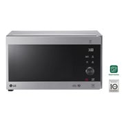 Vista frontale di LG microonde Smart Inverter Grill 25 litri Potenza 1150W Colore Inox MH6565CPS
