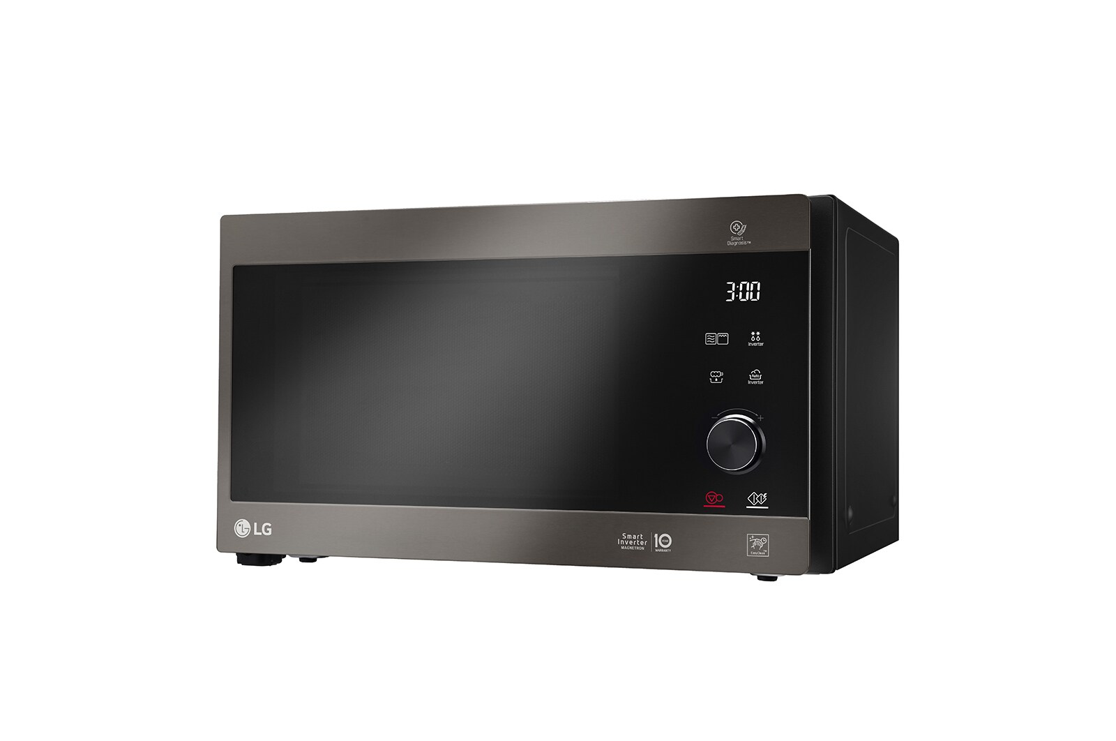 LG microonde Smart Inverter Grill 25 litri Potenza 1150W Colore Grigio Cenere, MH6565CPT
