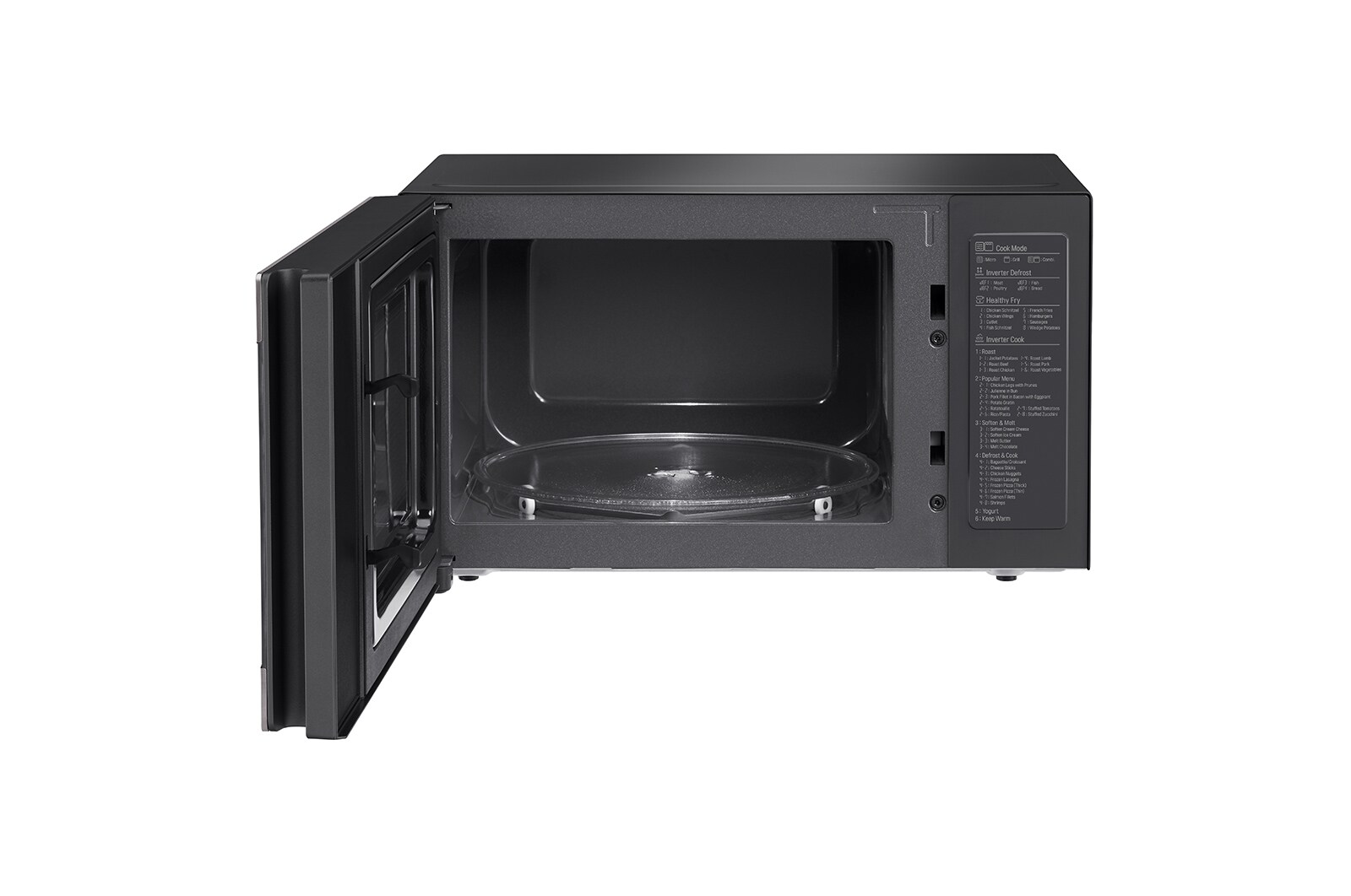 LG microonde Smart Inverter Grill 25 litri Potenza 1150W Colore Grigio Cenere, MH6565CPT