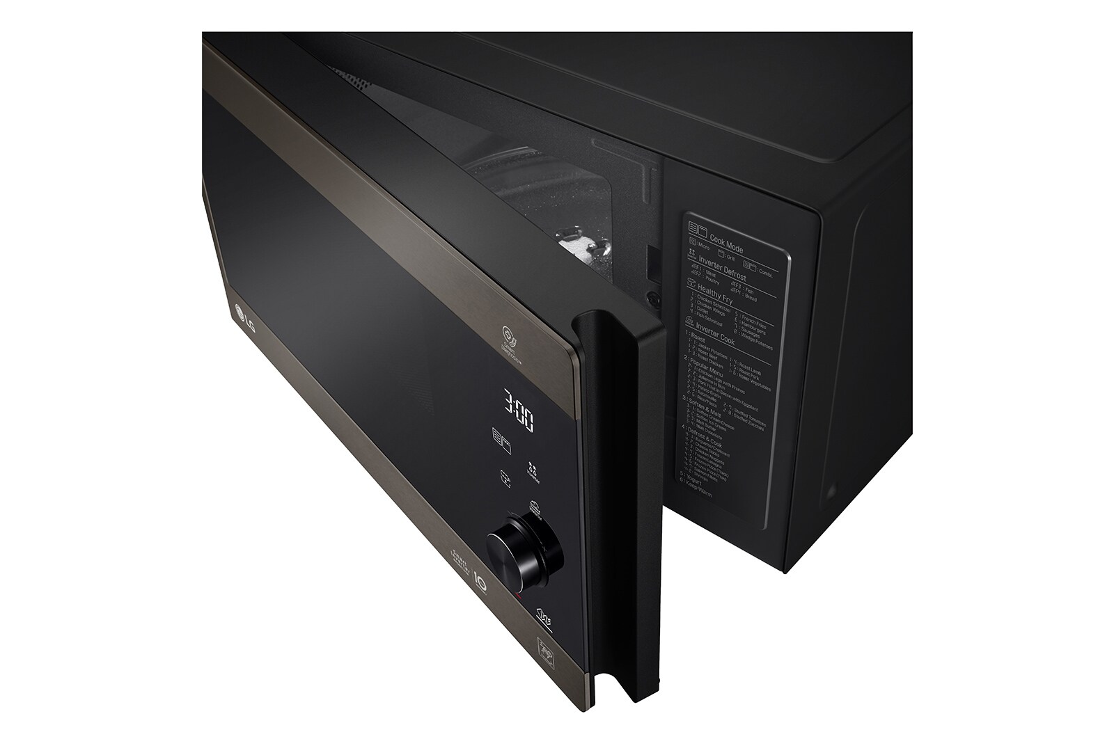 LG microonde Smart Inverter Grill 25 litri Potenza 1150W Colore Grigio Cenere, MH6565CPT