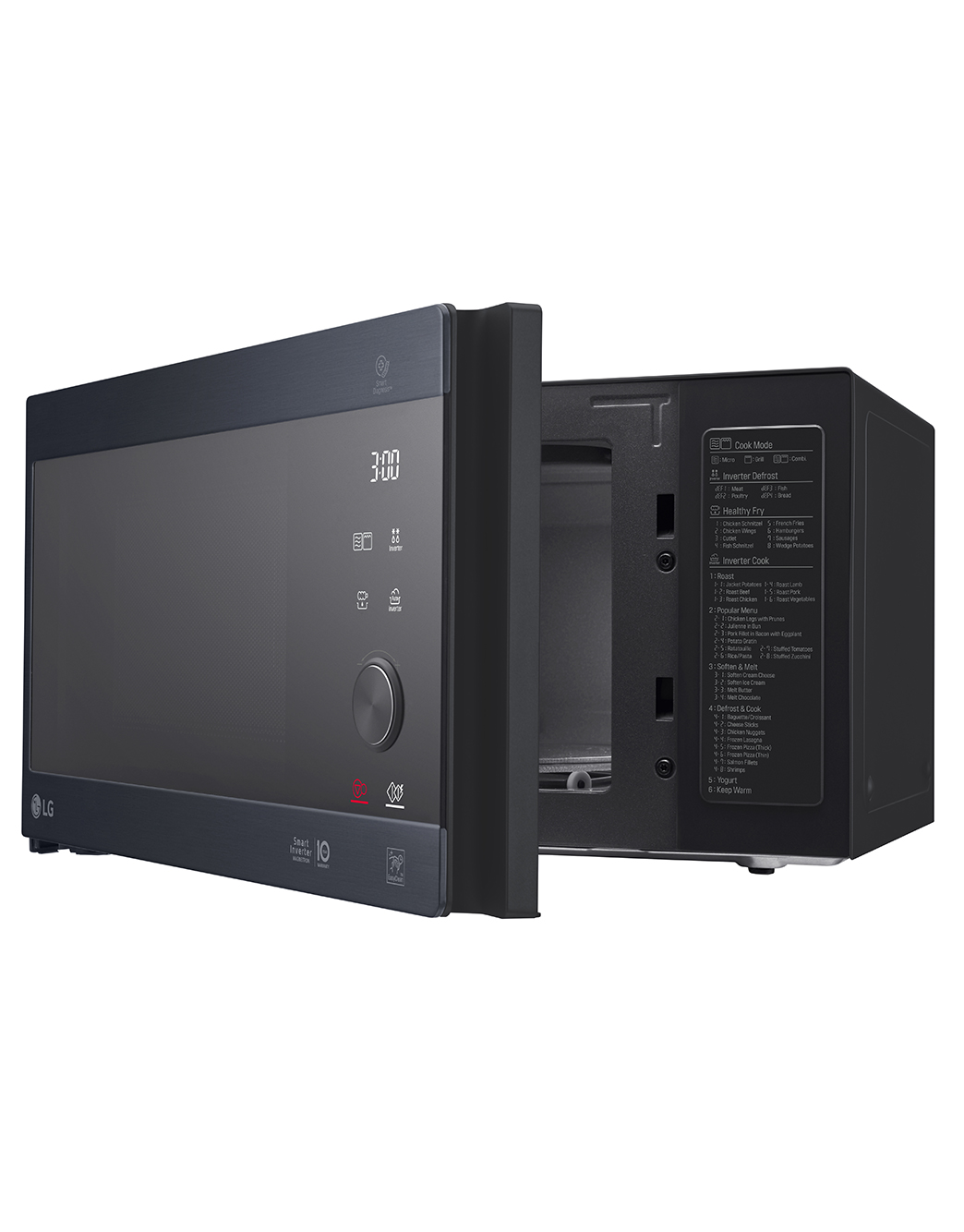 LG MH6535GIH Microonde Combinato 25L 1000W Bianco Con Grill E Tecnologia Smart Inverter