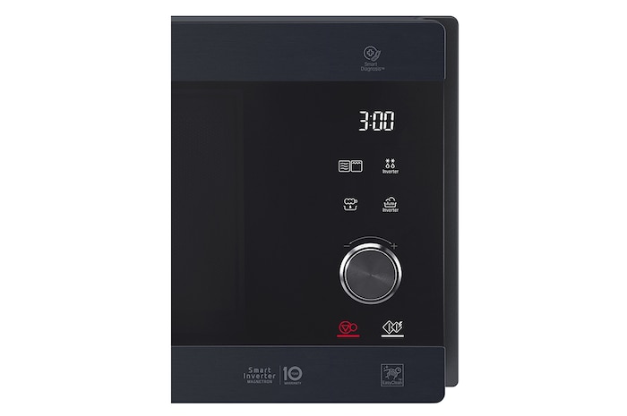 LG Microonde NeoChef 25 litri, potenza 1000W | Frittura leggera, Grill, Lievitazione, Ricette, Smart Inverter | Inox nero, MH6565CPW