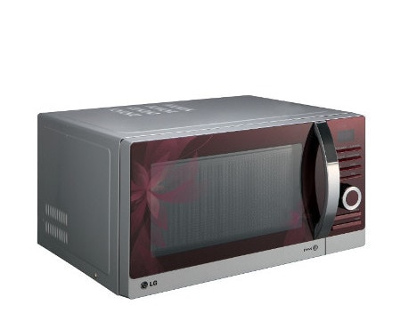 LG Microonde Grill 28 litri i-wave Cottura a vapore Colore Red Flower, MH6883ATF
