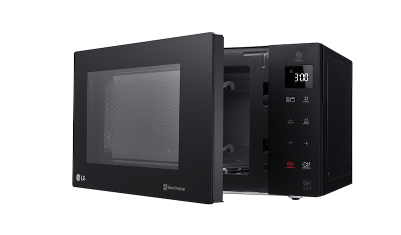 LG Microonde 32 litri, potenza 1200W | Grill e Frittura leggera, Smart Inverter, Nero, MH7235GPS
