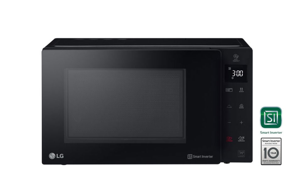 LG Microonde 32 litri, potenza 1200W | Grill e Frittura leggera, Smart Inverter, Nero, MH7235GPS
