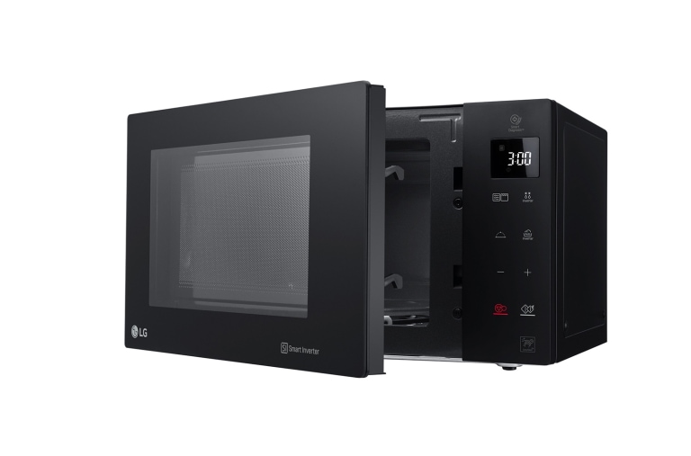LG Microonde 32 litri, potenza 1200W | Grill e Frittura leggera, Smart Inverter, Nero, MH7235GPS