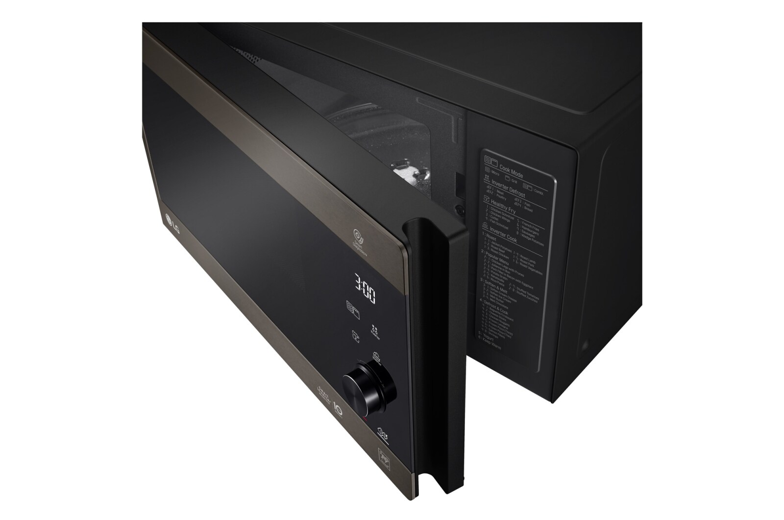 LG microonde Smart Inverter Grill 32 litri Potenza 1350W Colore Grigio Cenere, MH7265CPT