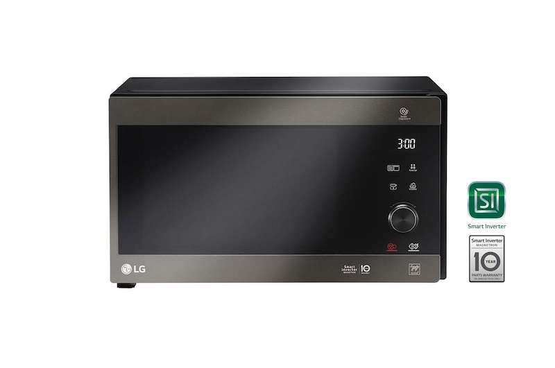 LG microonde Smart Inverter Grill 32 litri Potenza 1350W Colore Grigio Cenere, MH7265CPT