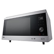 LG Microonde combinato 39 litri, potenza 1100W | Cottura a vapore e Frittura leggera, Smart Inverter, Argento scuro, MJ3965ACS
