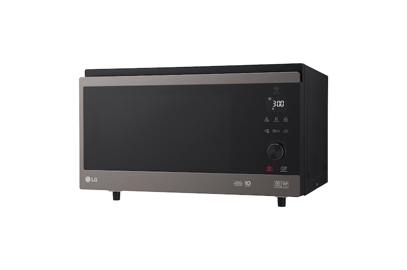 LG microonde Smart Inverter Combinato 39 litri Potenza 1350W Cottura a Vapore Color Inox Black Steel, MJ3965ACT