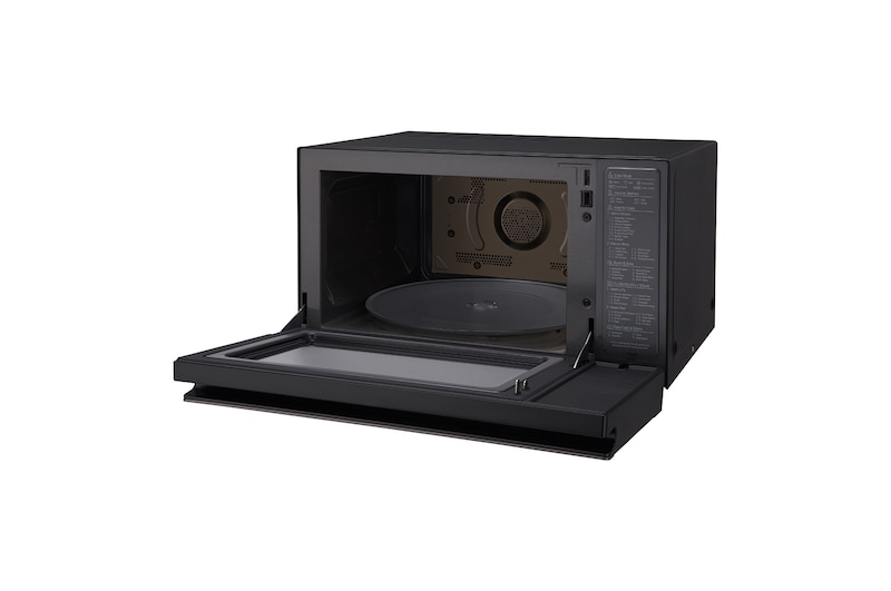 LG microonde Smart Inverter Combinato 39 litri Potenza 1350W Cottura a Vapore Color Inox Black Steel, MJ3965ACT