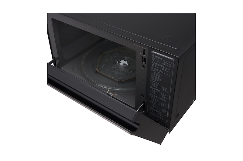 LG microonde Smart Inverter Combinato 39 litri Potenza 1350W Cottura a Vapore Color Inox Black Steel, MJ3965ACT