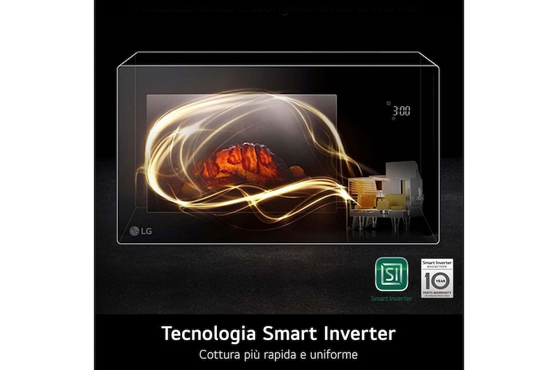 Tecnologia Smart Inverter del forno Microonde LG modello MJ3965BPB