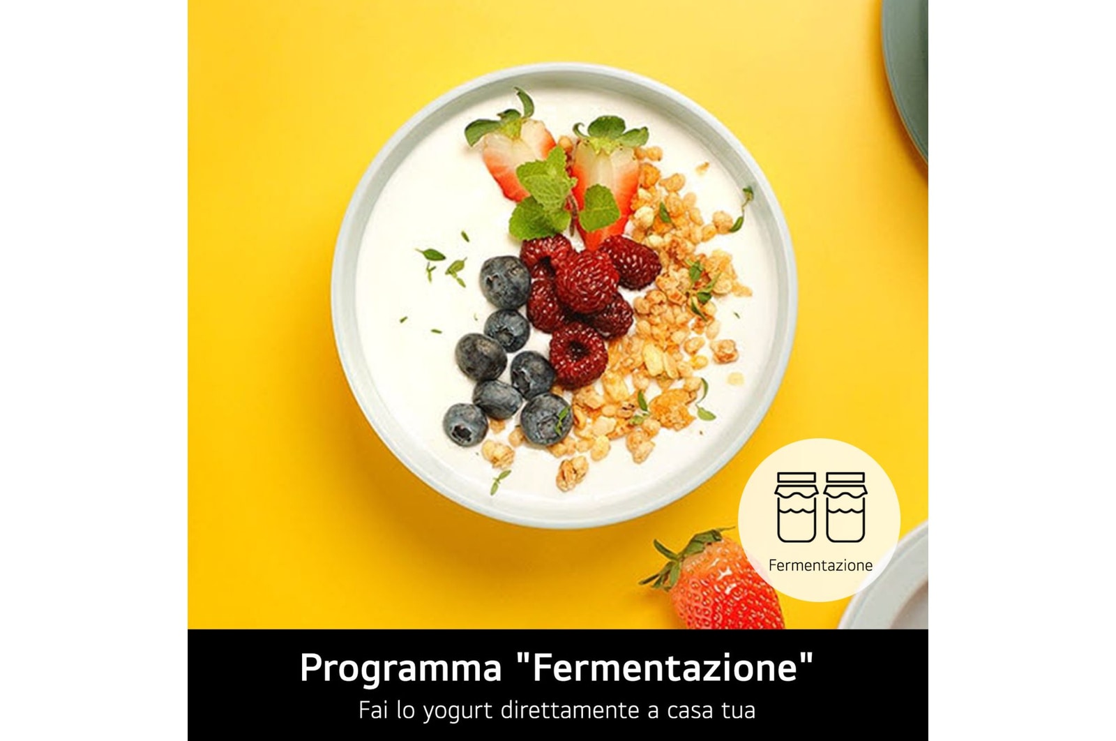 Programma "Fermentazione" forno Microonde LG modello MJ3965BPB