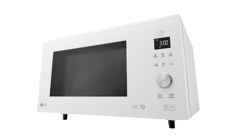 LG microonde Smart Inverter Combinato 39 litri Potenza 1350W Colore Bianco, MJ3965BPH