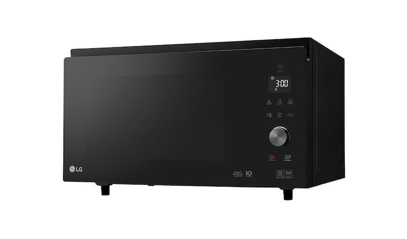 LG Microonde combinato 39 litri, potenza 1100W | Frittura leggera, Smart Inverter, Nero, MJ3965BPS