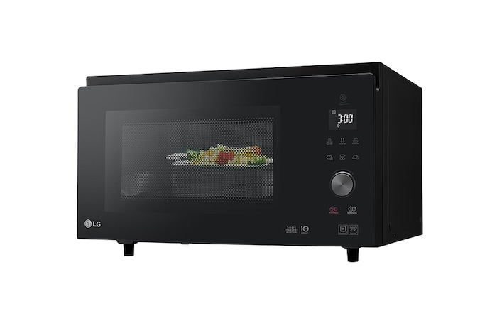 LG Microonde combinato 39 litri, potenza 1100W | Frittura leggera, Smart Inverter, Nero, MJ3965BPS