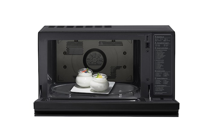 LG Microonde combinato 39 litri, potenza 1100W | Frittura leggera, Smart Inverter, Nero, MJ3965BPS