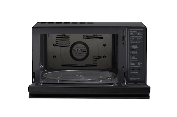 LG Microonde combinato 39 litri, potenza 1100W | Frittura leggera, Smart Inverter, Nero, MJ3965BPS