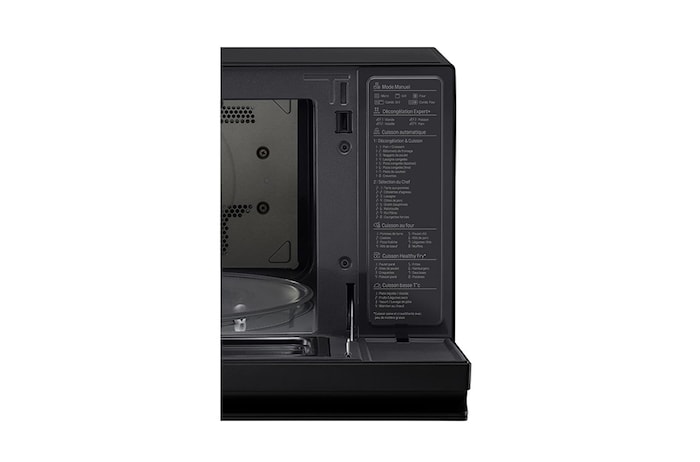 LG Microonde combinato 39 litri, potenza 1100W | Frittura leggera, Smart Inverter, Nero, MJ3965BPS