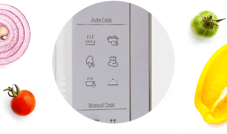 Immagine di un pulsante del menu premuto.