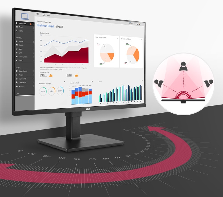 colori reali, chiari e uniformi con angolo di visione ampio fino a 178 gradi sul monitor UHD 4K IPS