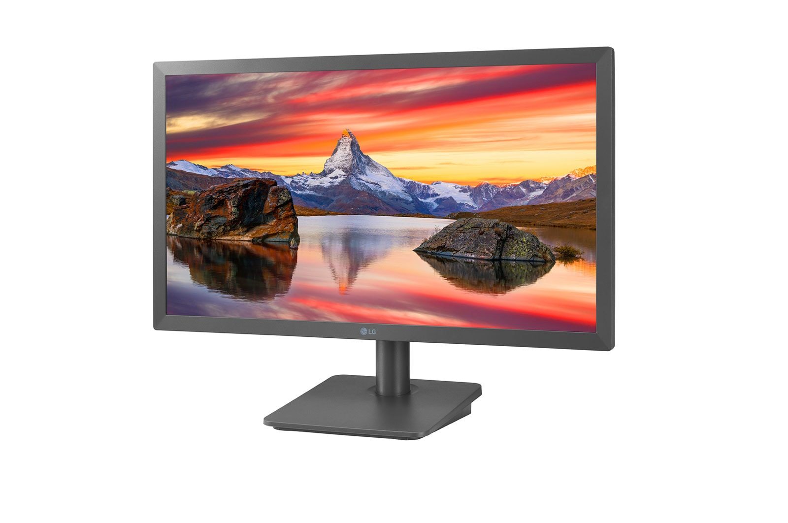 LG Full HD | Monitor 22" Serie MP410 | Full HD, FreeSync 75Hz, Grigio Antracite, 22MP410-C