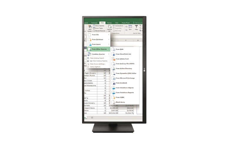 LG Monitor PC IPS 24" 16:9 Full HD Linea Office Pivot, 24BK550Y-B