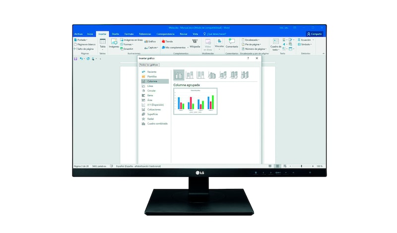 LG Monitor PC IPS 24" 16:9 Full HD Linea Office Design Cinema Screen  Pivot, 24BK750Y-B