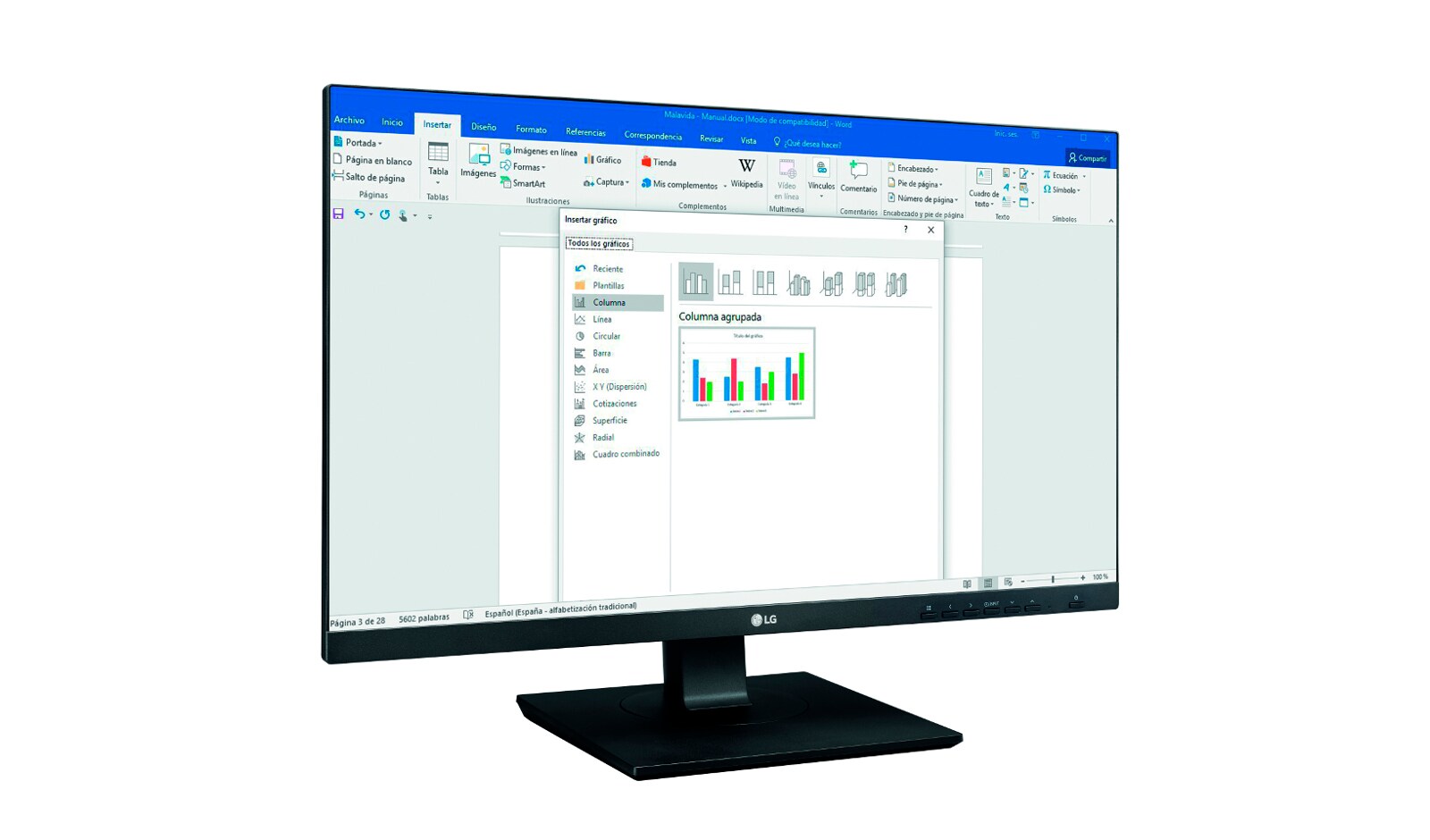 LG Monitor PC IPS 24" 16:9 Full HD Linea Office Design Cinema Screen  Pivot, 24BK750Y-B