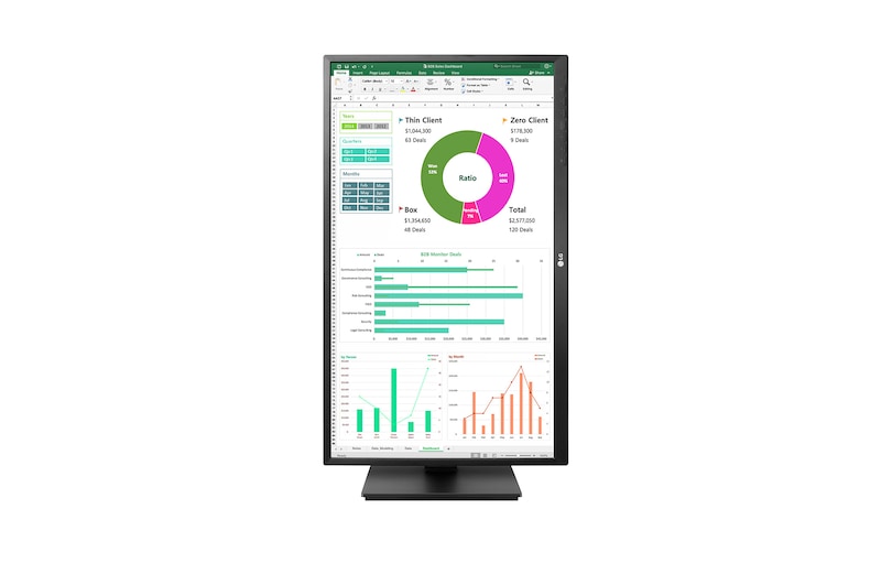 LG Business | Monitor 24" | Full HD, IPS, Speaker integrati, 24BN55YP-B