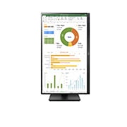 LG Monitor Professionale IPS 24" Full HD Speaker Integrati, 24BN650Y-B