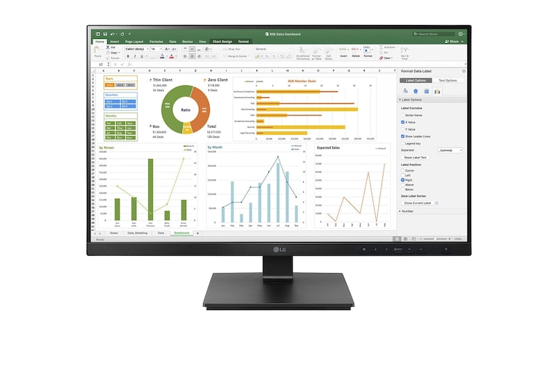 LG Business | Monitor 24" | Full HD, IPS, Speaker integrati, 24BN65YP-B