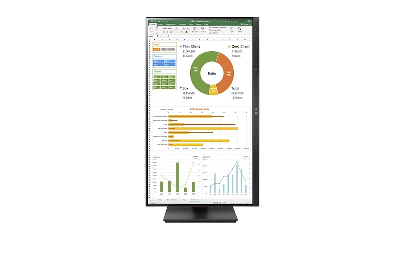 LG Business | Monitor 24" | Full HD, IPS, Speaker integrati, 24BN65YP-B